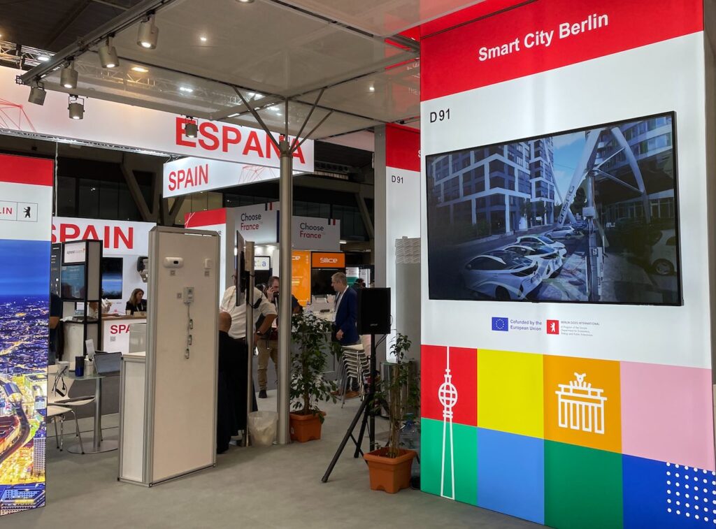 Smart City Berlins monter på Smart City Expo i Barcelona.