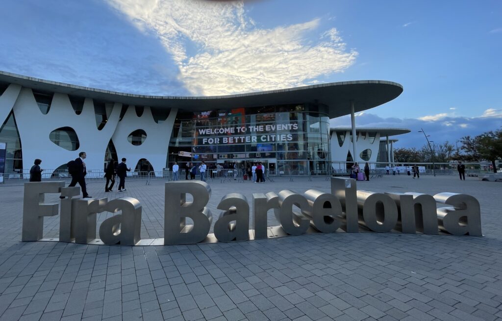 Entré till Smart City-mässan i Barcelona.