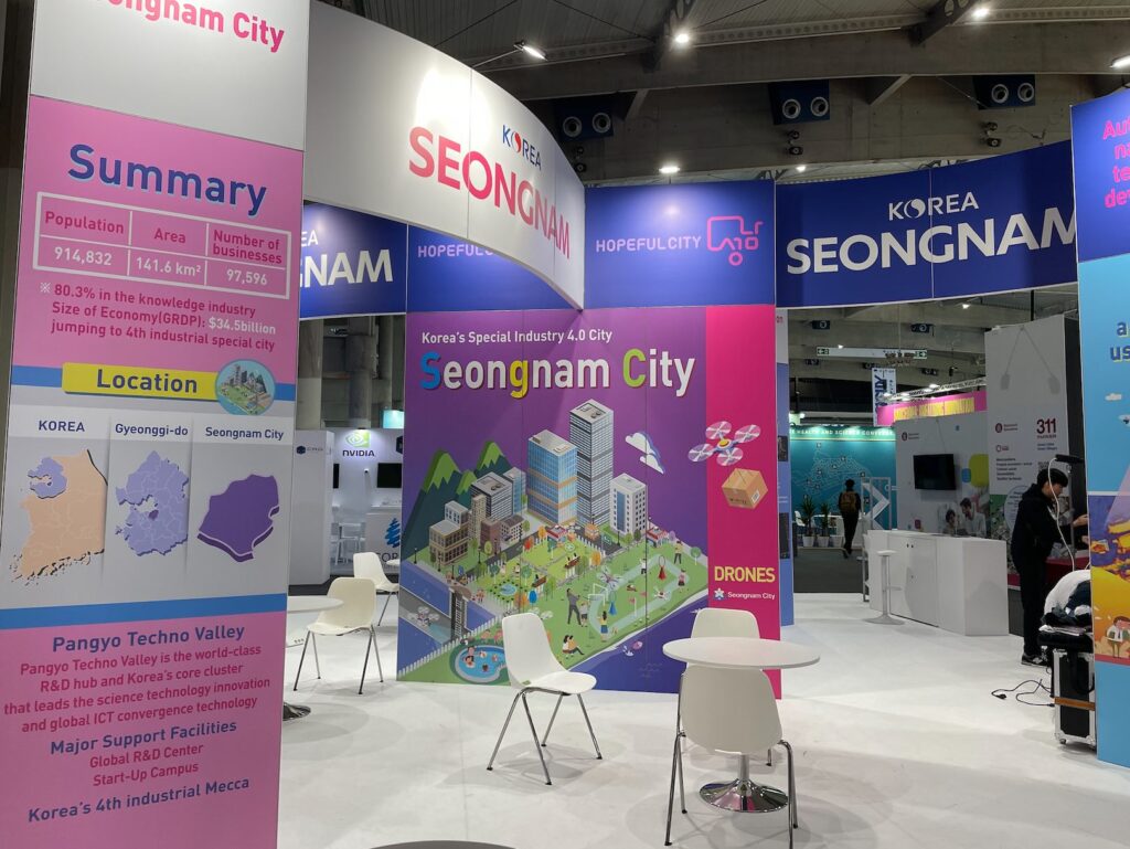 Seongnams monter på Smart City Expo.