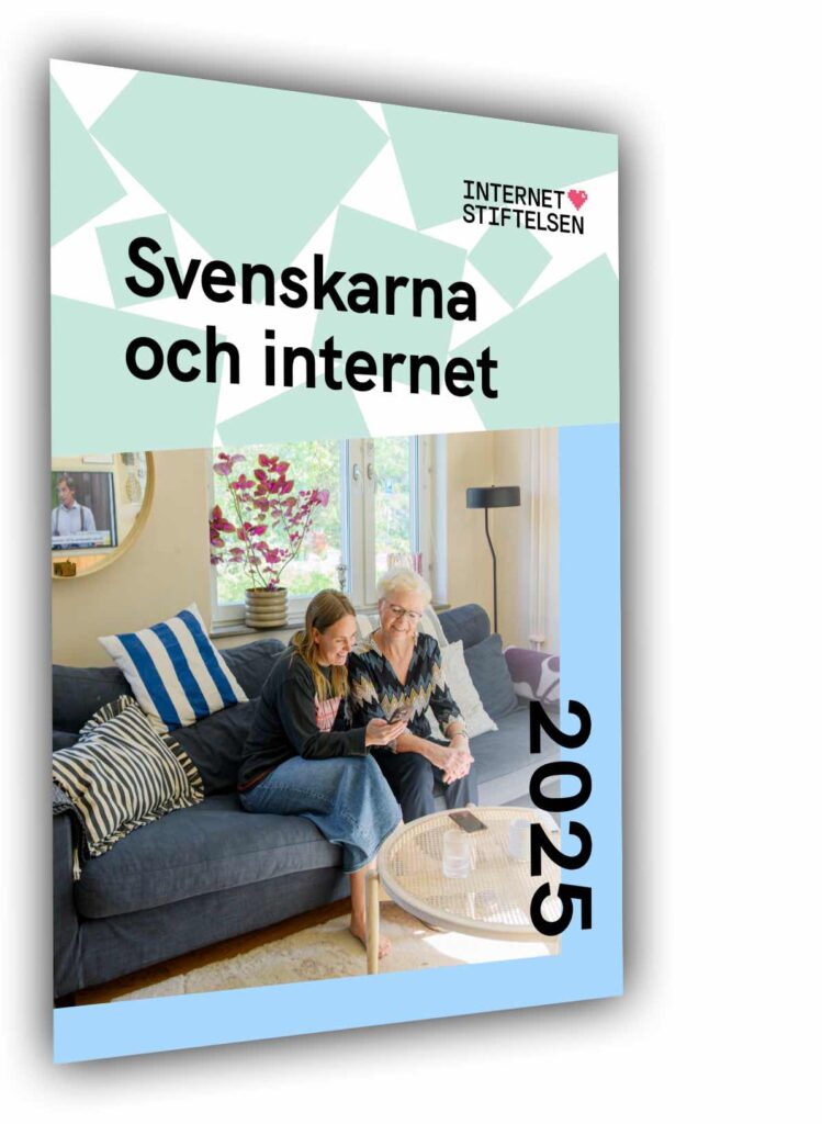 Bild på framsidan av rapporten Svenskarna och internet.